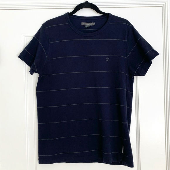 French Connection Thin Stripe T-Shirt - XL - Picture 2 of 5